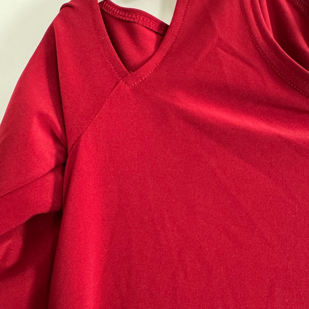 Sympli Bold Red Off the Shoulder Top - Picture 3 of 6
